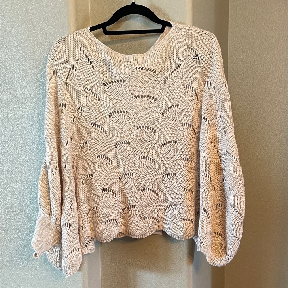 Moon & Madison Cream Knit Sweater